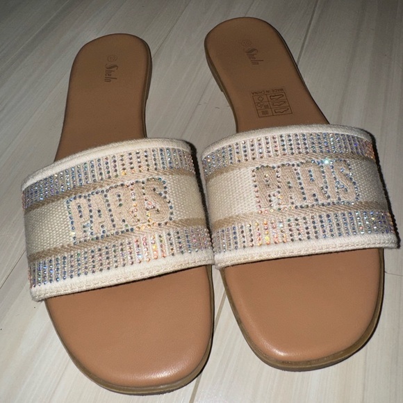 Women’s Slides/ Sandals - Paris rhinestones (10) - Picture 1 of 5
